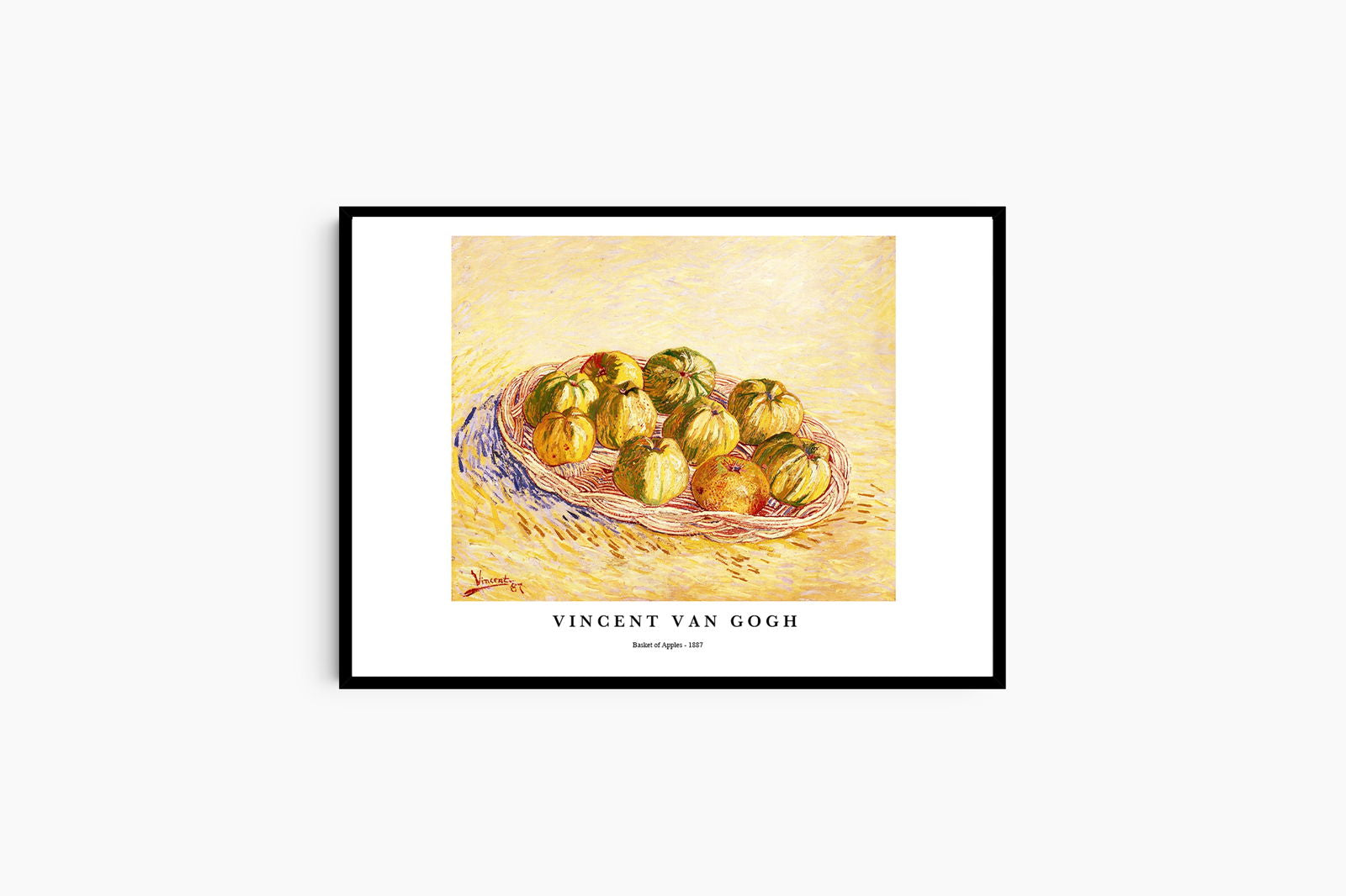 Vincent Van Gogh - Basket of Apples Poster - Hakyarts