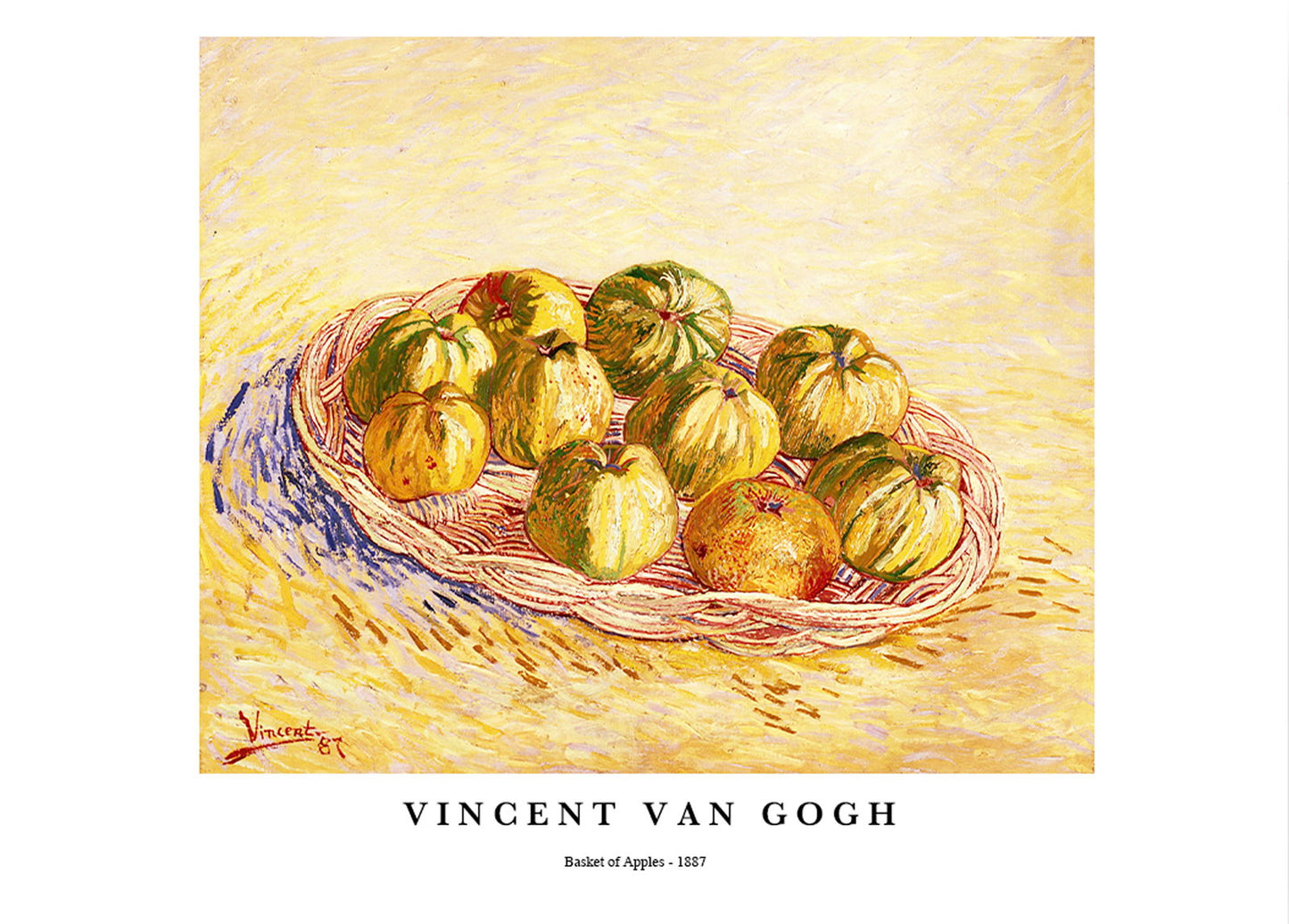 Vincent Van Gogh - Basket of Apples Poster - Hakyarts