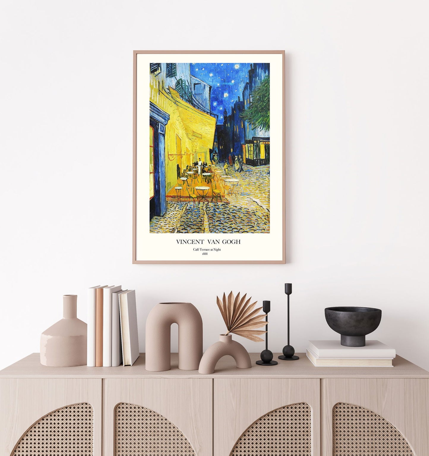 Vincent Van Gogh - Café Terrace at Night Poster - Hakyarts