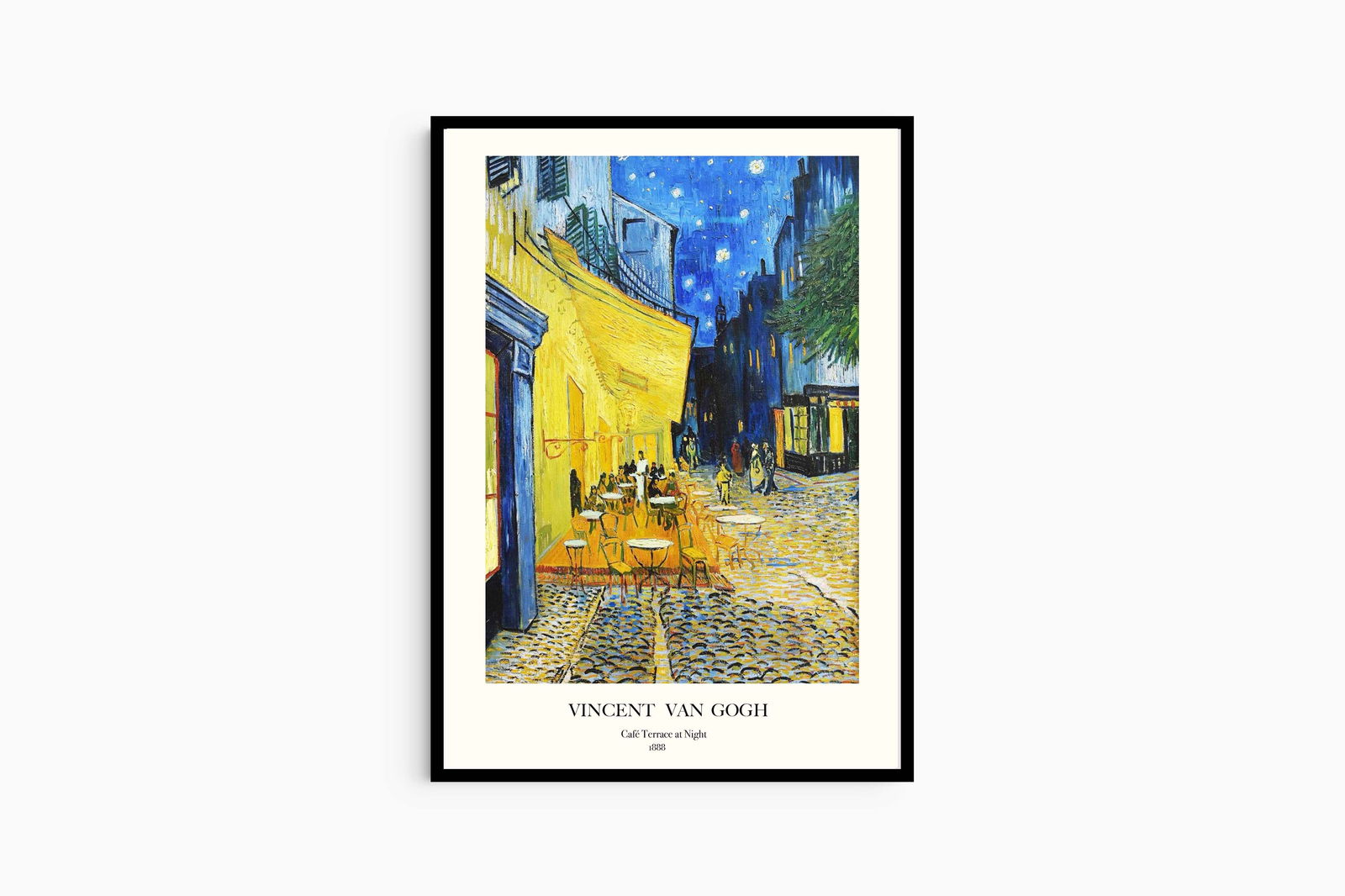 Vincent Van Gogh - Café Terrace at Night Poster - Hakyarts