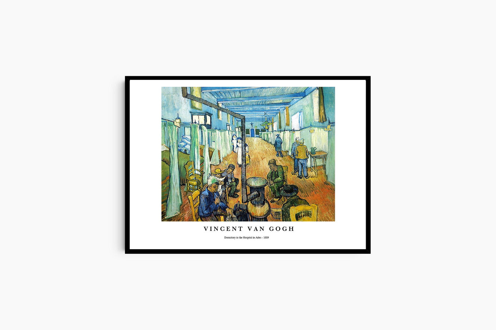 Vincent Van Gogh - Dormitory in the Hospital in Arles Poster - Hakyarts