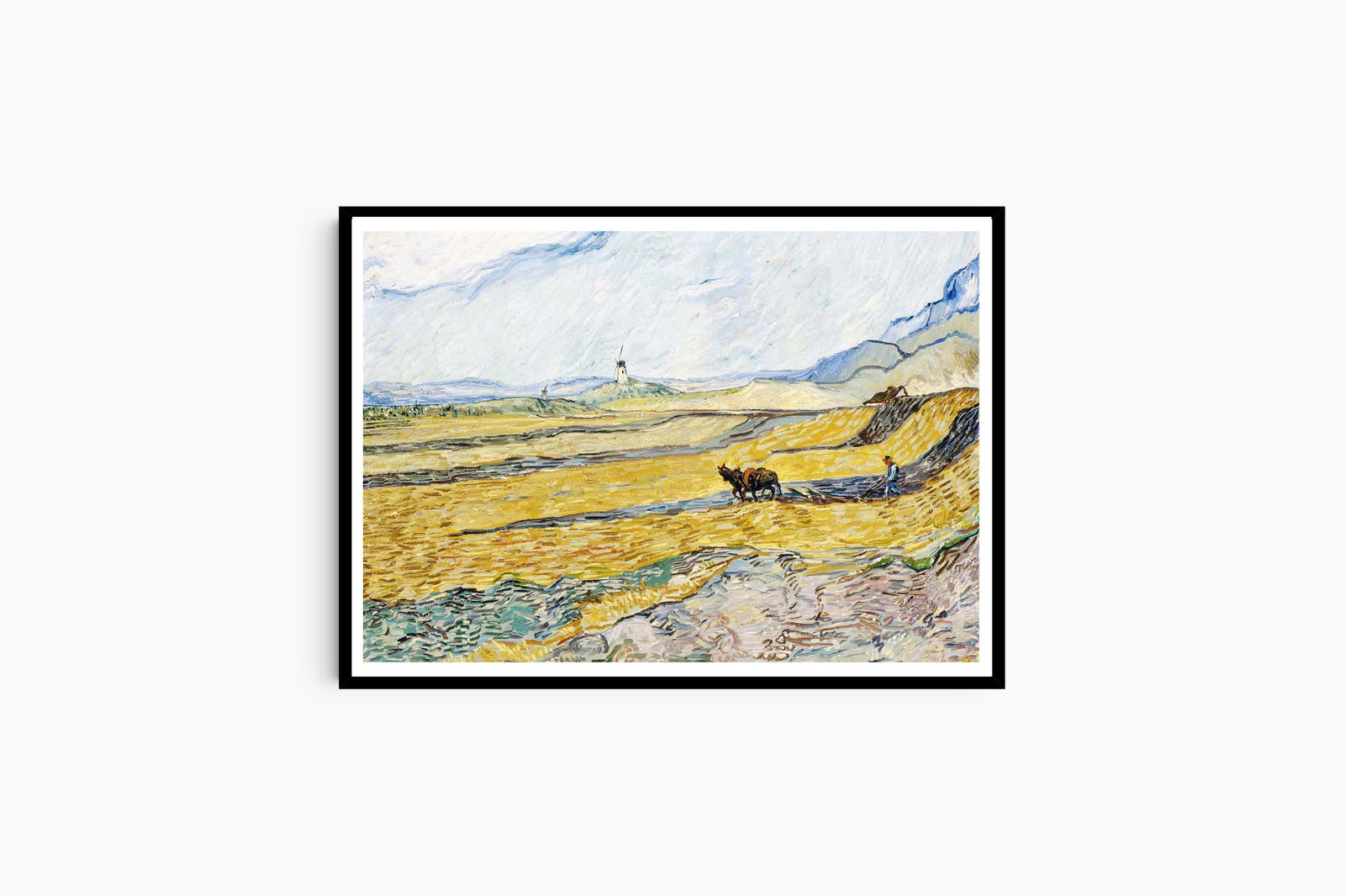 Vincent Van Gogh - Enclosed Field with Ploughman - Hakyarts