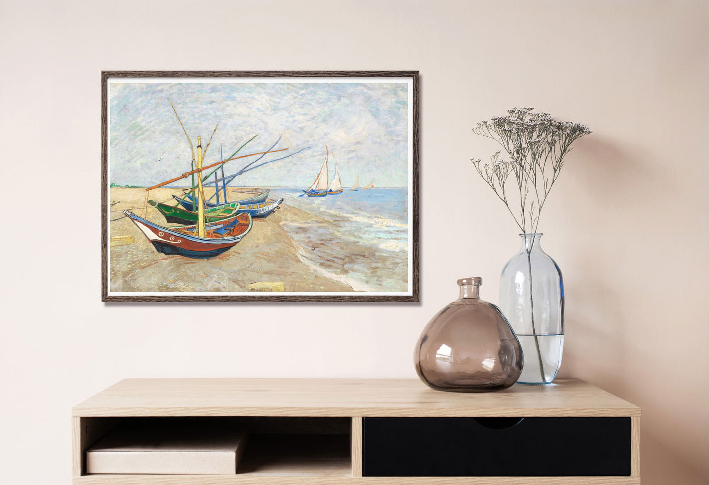 Vincent Van Gogh - Fishing Boats on the Beach at Saintes-Maries - Hakyarts