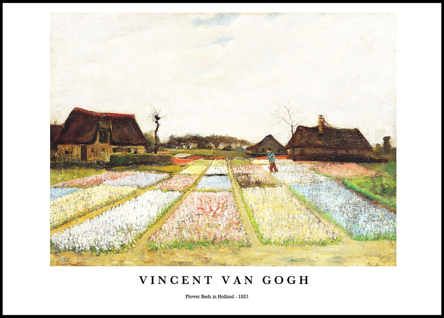 Vincent Van Gogh - Flower Beds in Holland Poster - Hakyarts