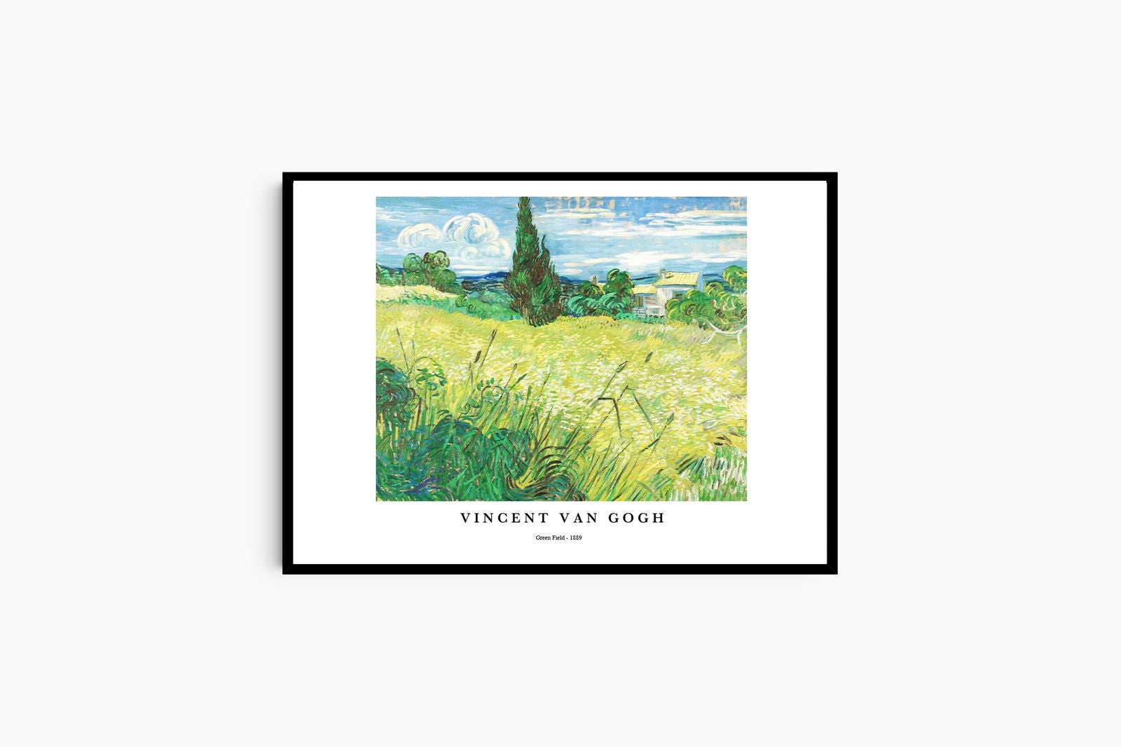 Vincent Van Gogh - Green Field Poster - Hakyarts