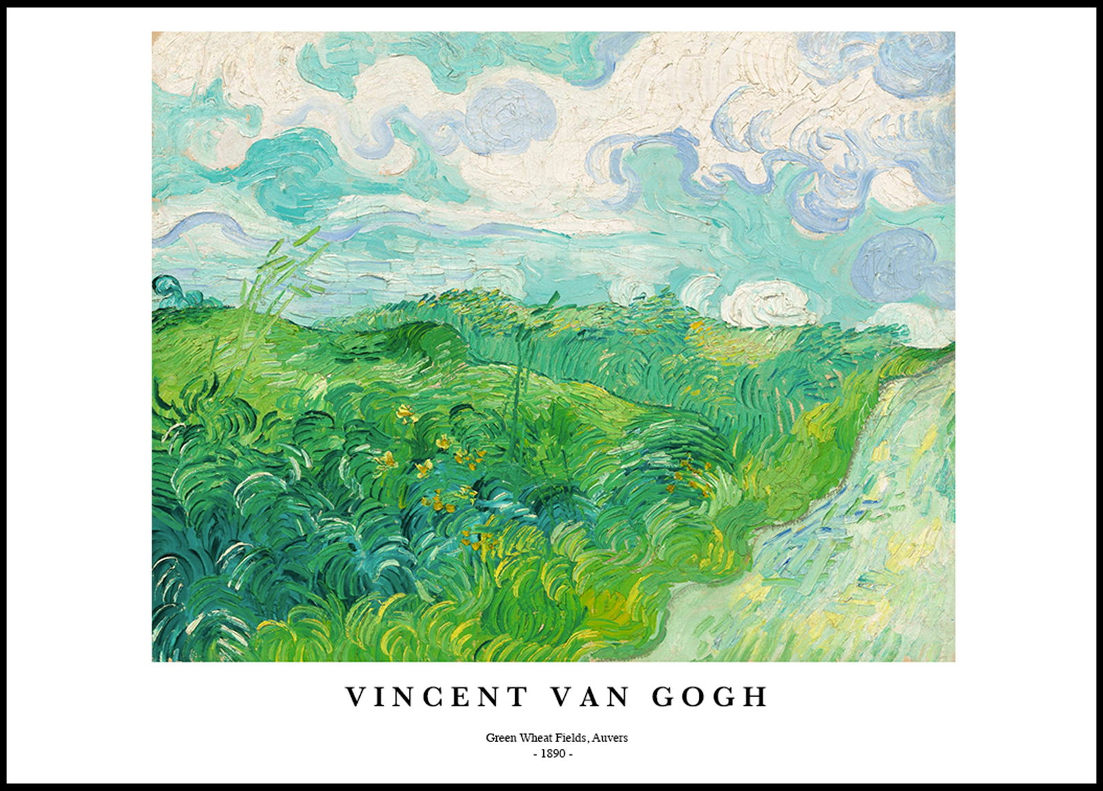 Vincent Van Gogh - Green Wheat Fields Poster - Hakyarts