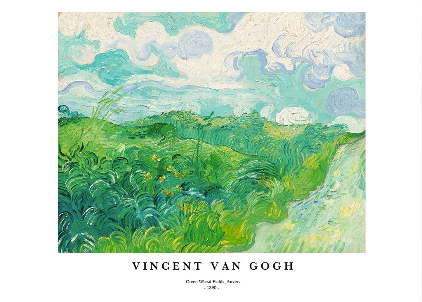 Vincent Van Gogh - Green Wheat Fields Poster - Hakyarts