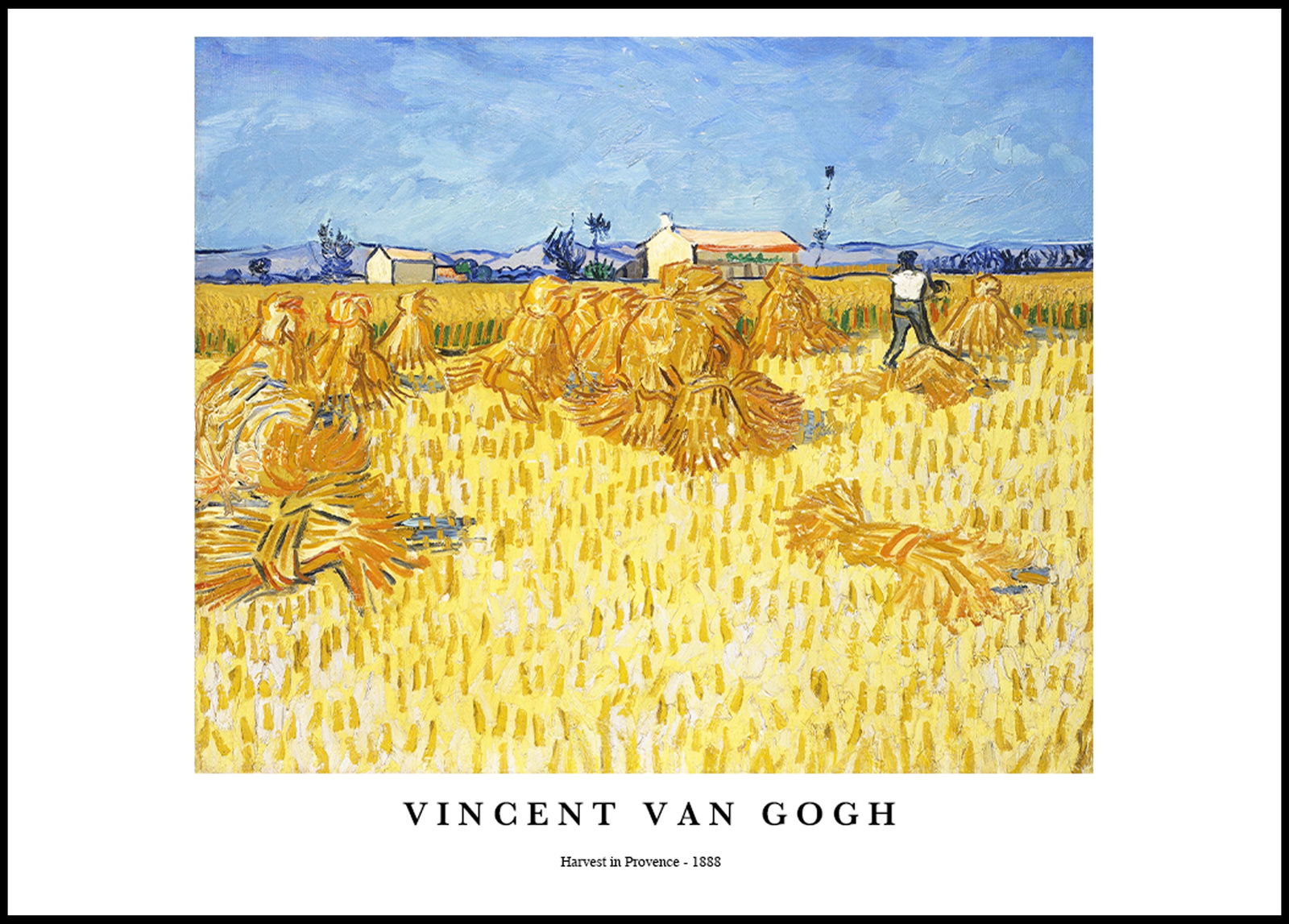 Vincent Van Gogh - Harvest in Provence Poster - Hakyarts