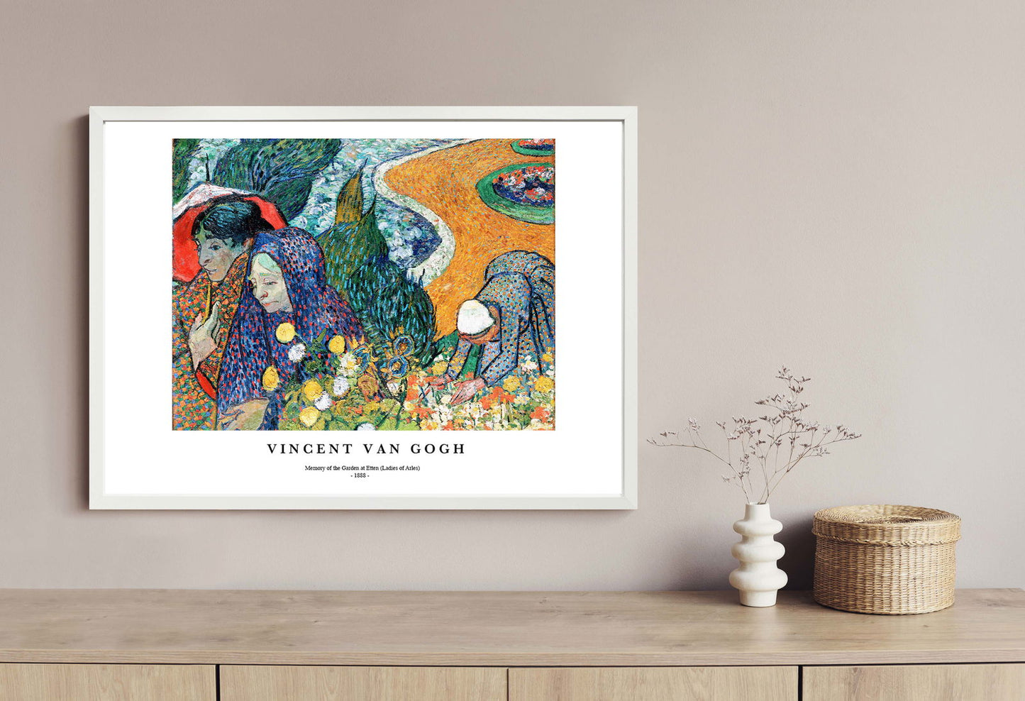 Vincent Van Gogh - Memory of the Garden at Etten Poster - Hakyarts