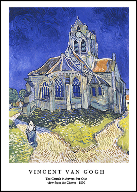 Vincent Van Gogh - The Church in Auvers-Sur-Oise view from the Chevet Poster - Hakyarts