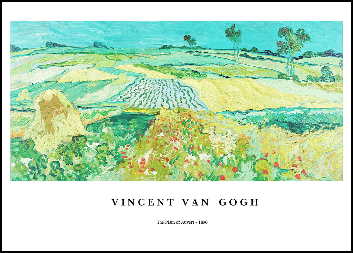 Vincent Van Gogh - The Plain of Auvers Poster - Hakyarts