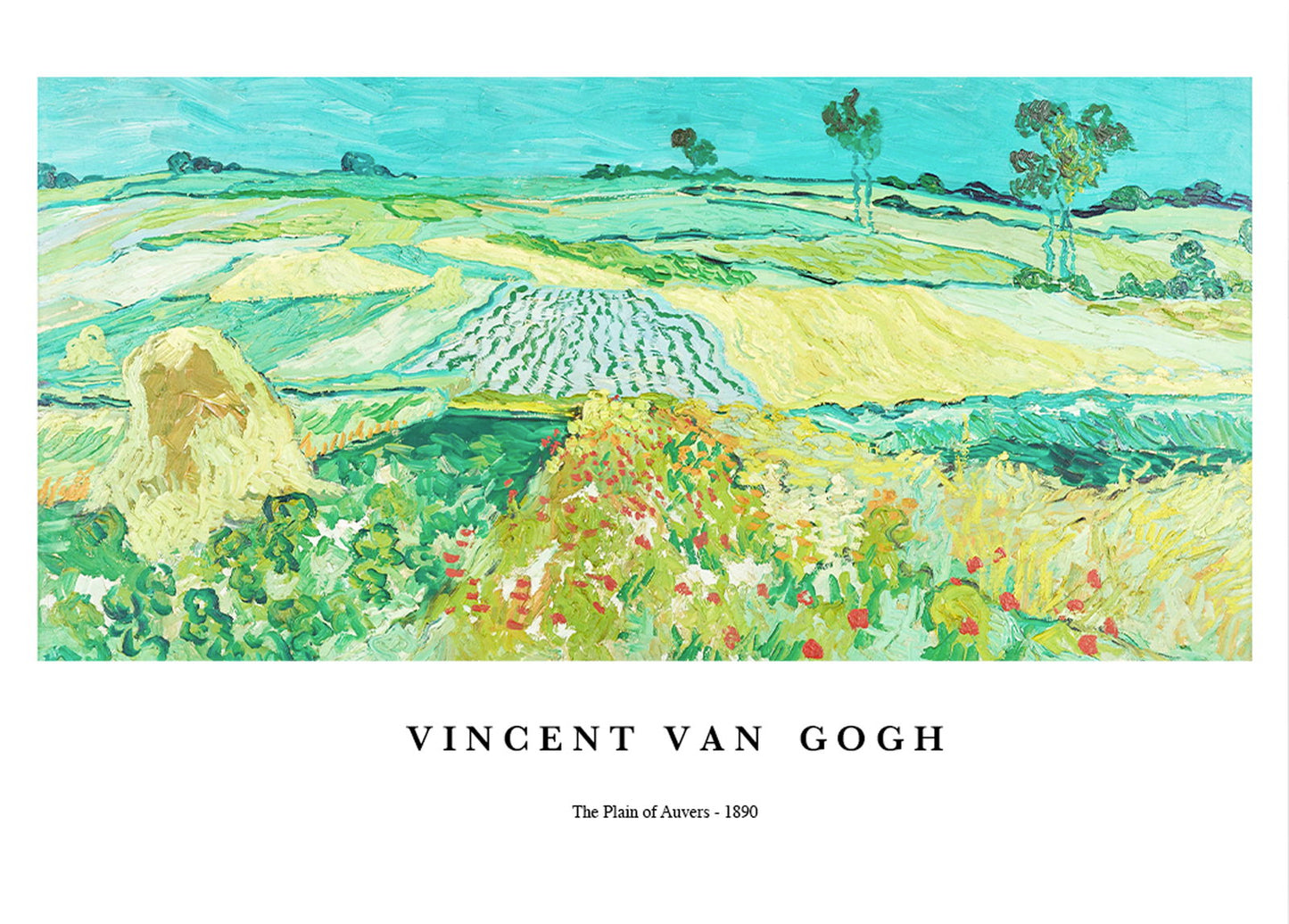 Vincent Van Gogh - The Plain of Auvers Poster - Hakyarts