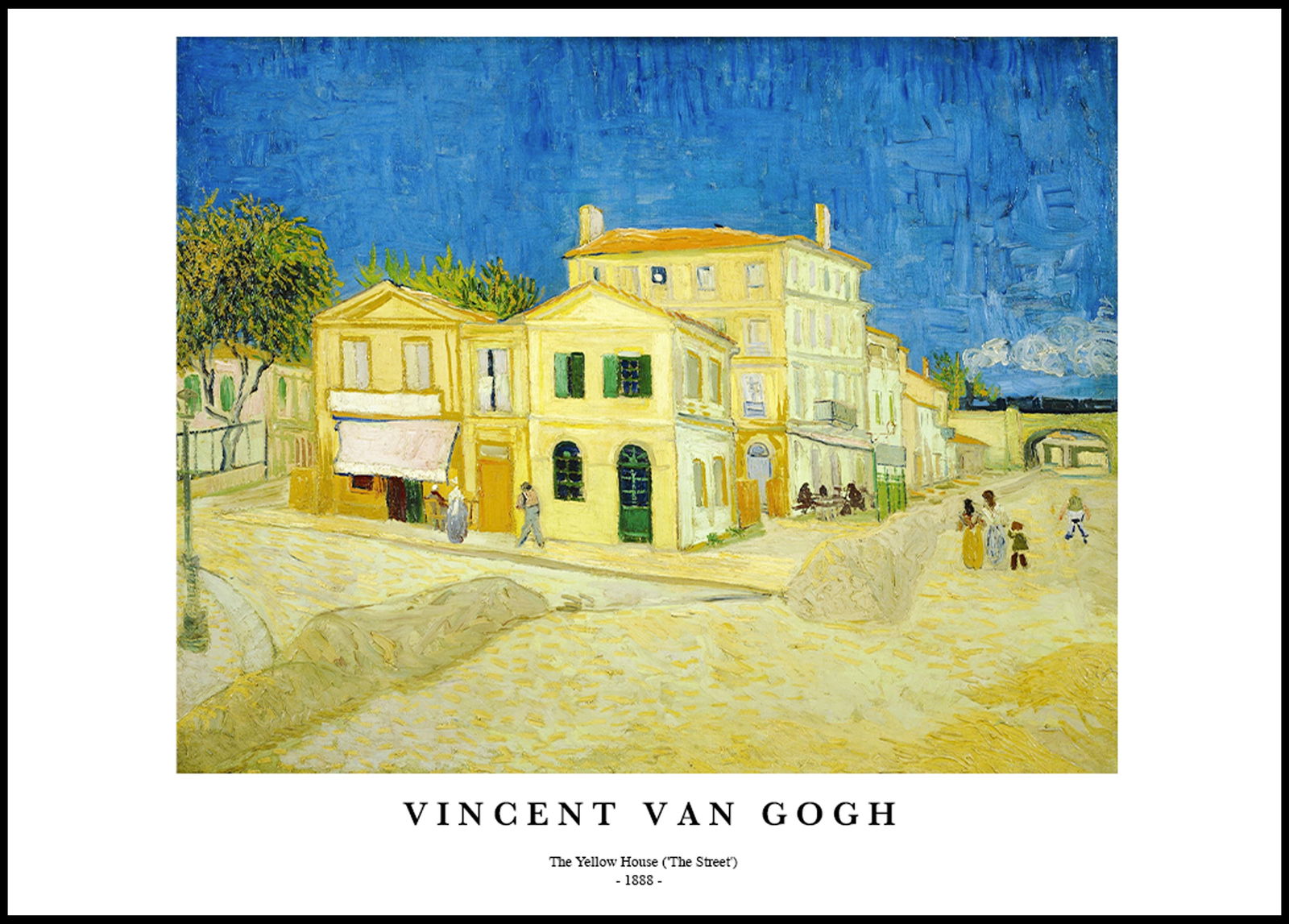 Vincent Van Gogh - The Yellow House Poster - Hakyarts