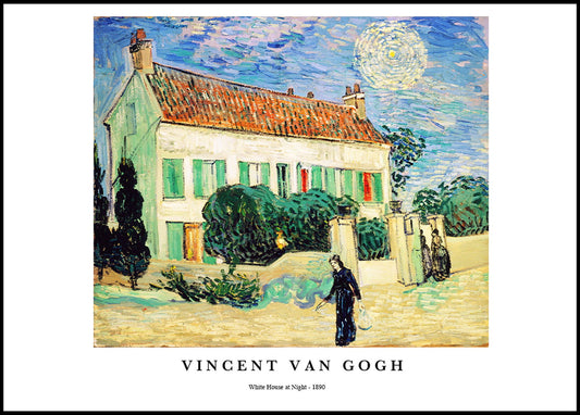 Vincent Van Gogh - White House at Night Poster - Hakyarts