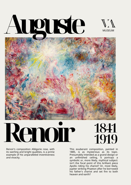 Vintage Auguste Renoir Art Exhibition Poster - Hakyarts