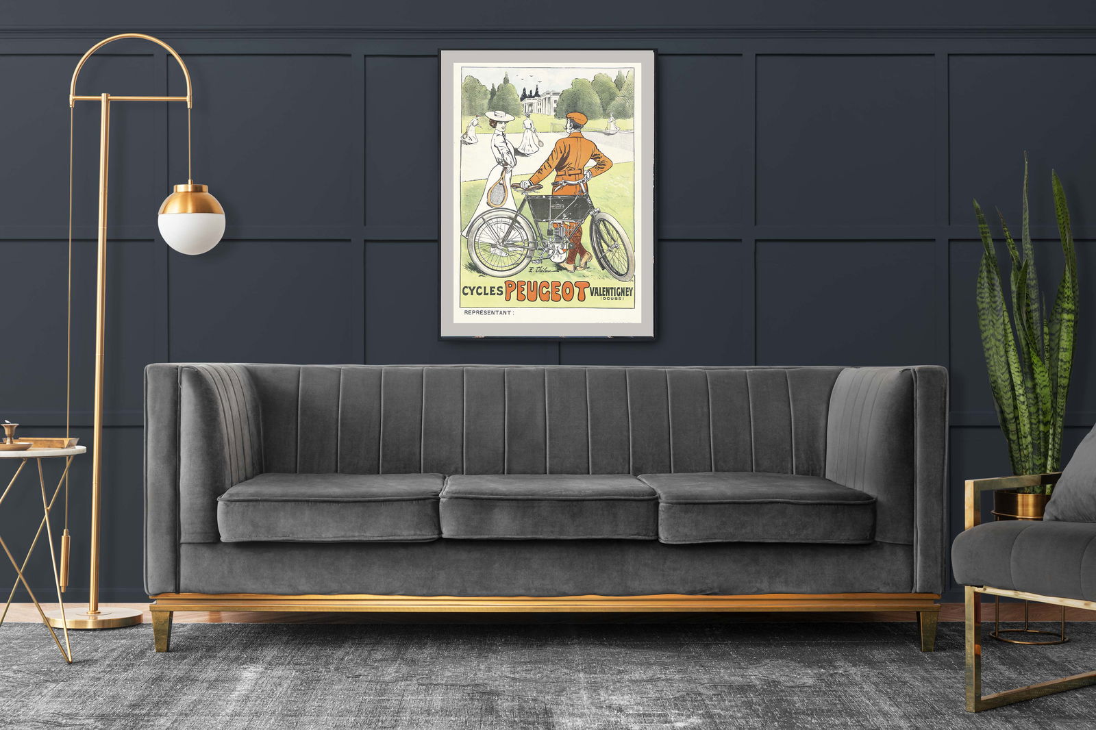 Vintage Cycles Peugeot Poster - Hakyarts