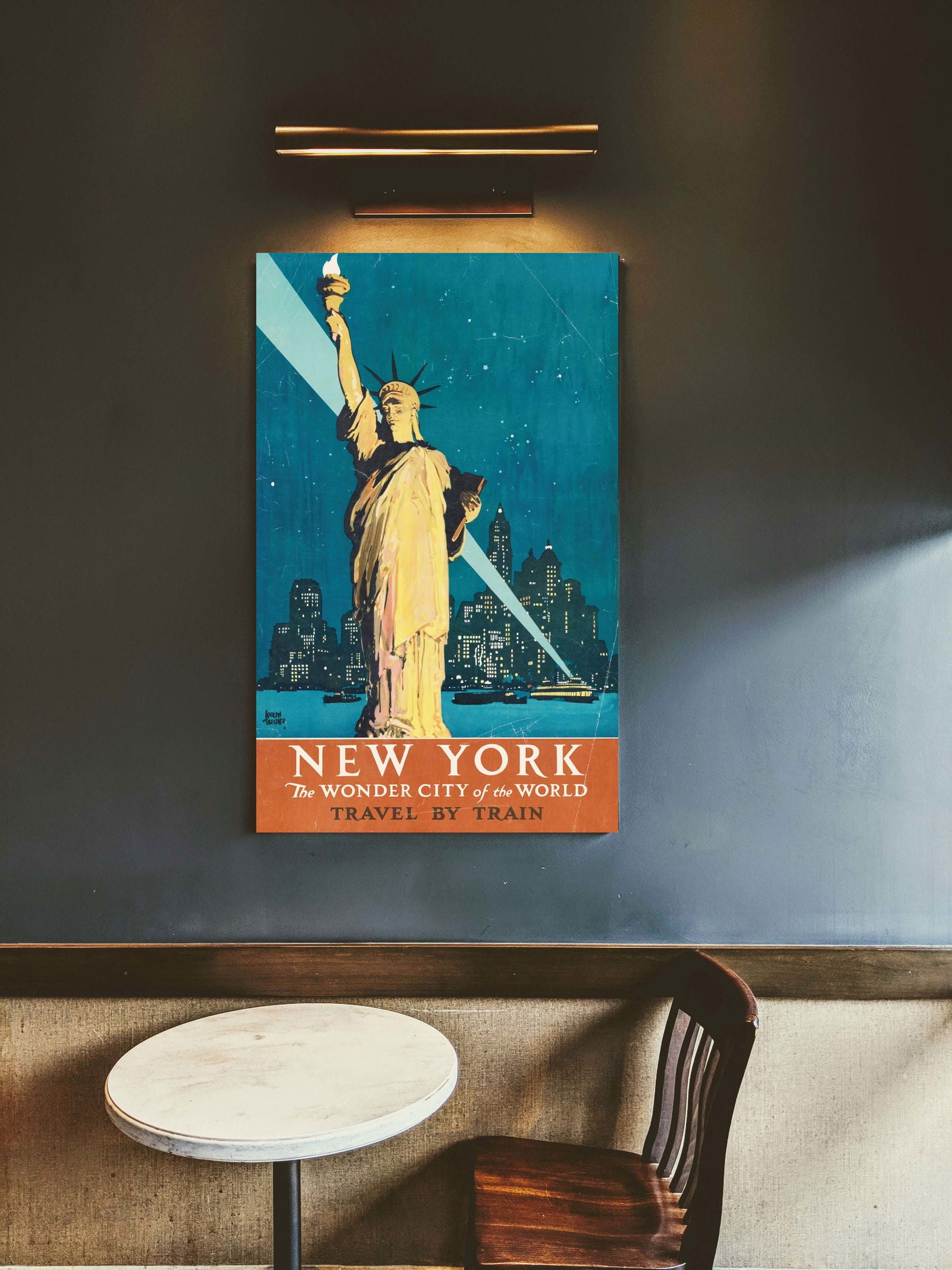 Vintage New York Travel Poster - Hakyarts