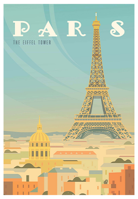 Vintage Paris Travel Poster - Hakyarts