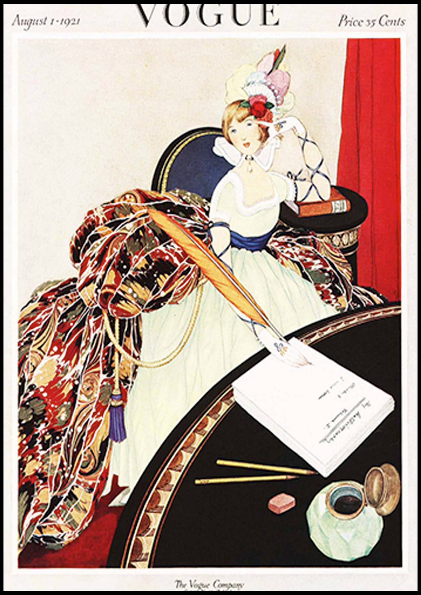 Vintage Vogue Poster - Hakyarts