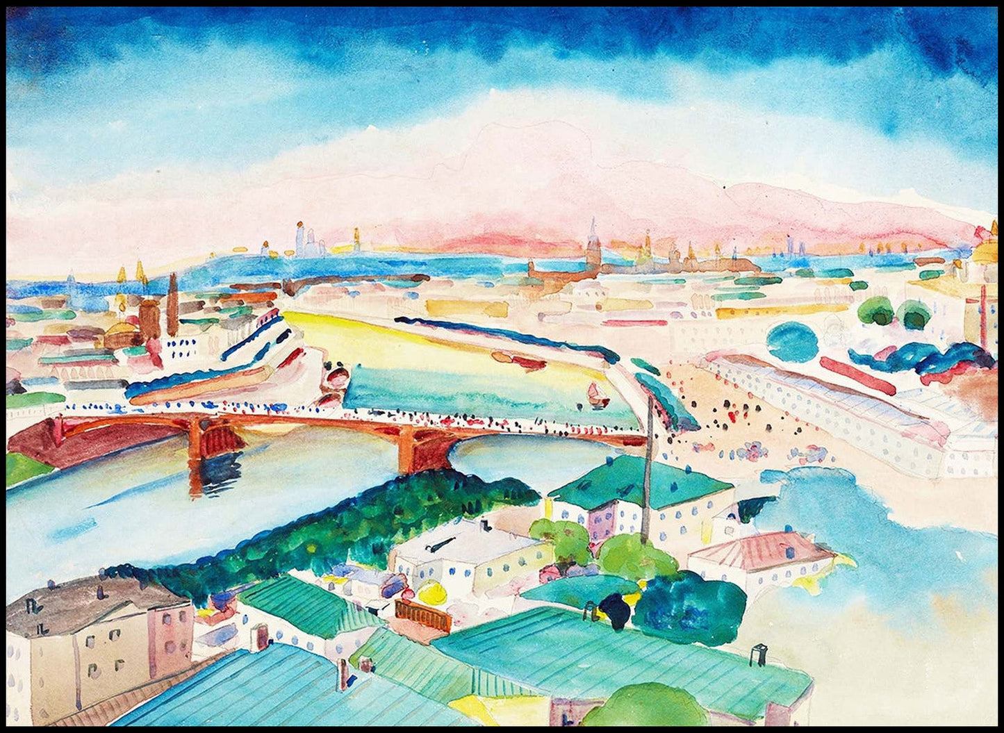 Wassily Kandinsky - Blick auf Moskau - Hakyarts