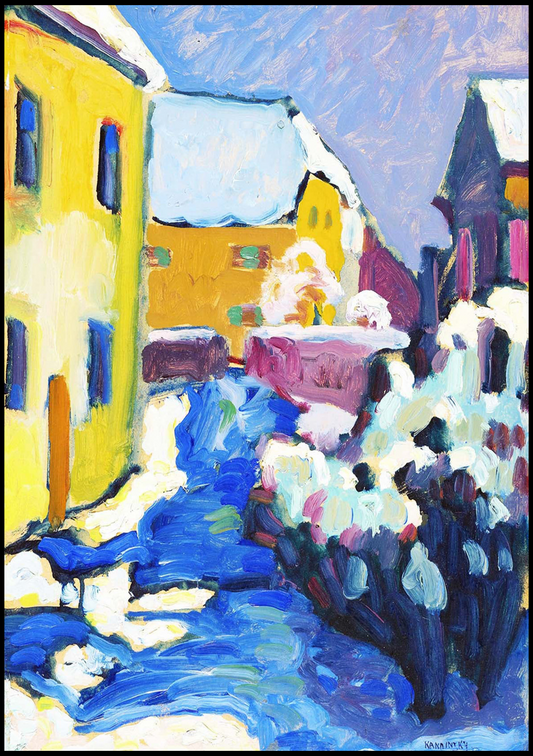 Wassily Kandinsky - Cemetery and Rectory in Kochel - Hakyarts