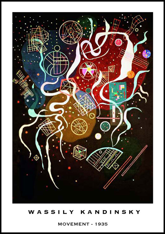 Wassily Kandinsky - Movement Poster - Hakyarts