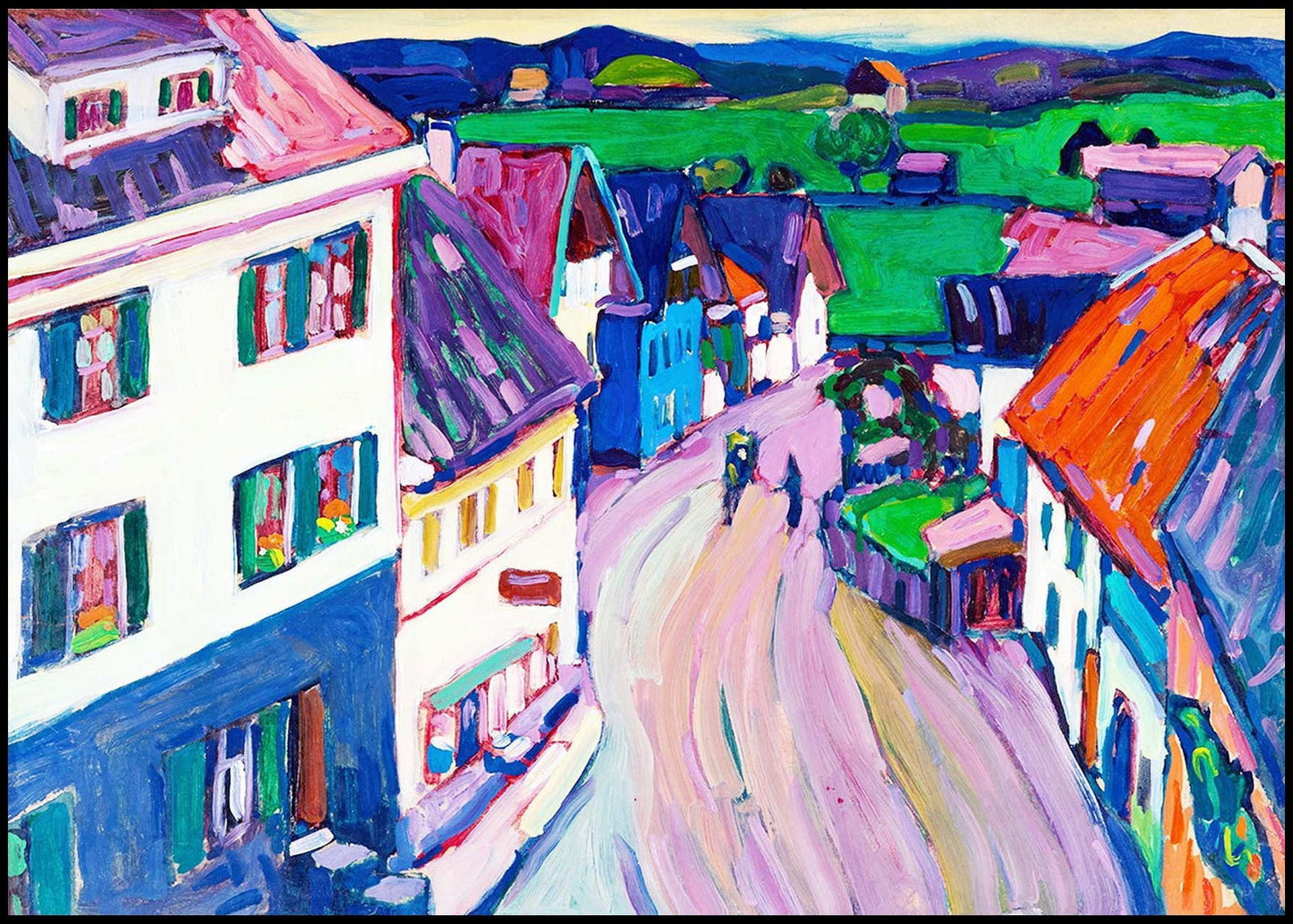 Wassily Kandinsky - Murnau 'View from the window of the Griesbräu' - Hakyarts