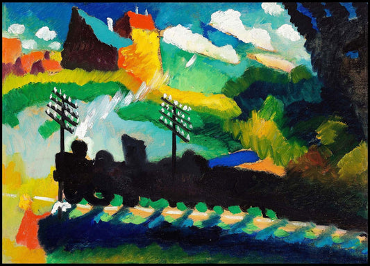 Wassily Kandinsky - Railway near Murnau - Hakyarts