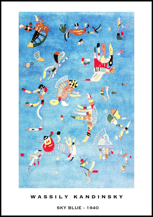 Wassily Kandinsky - Sky Blue Poster - Hakyarts