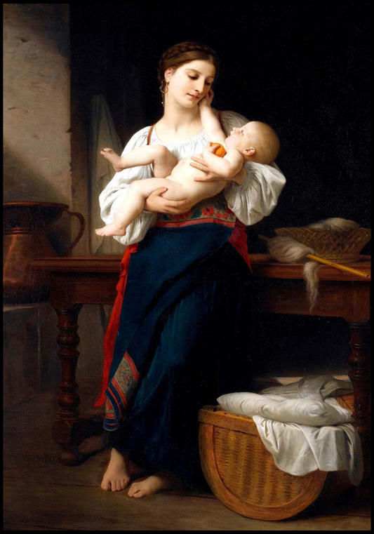 William Bouguereau - Premières Caresse - Hakyarts