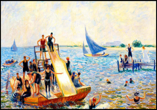 William James Glackens - The Raft - Hakyarts