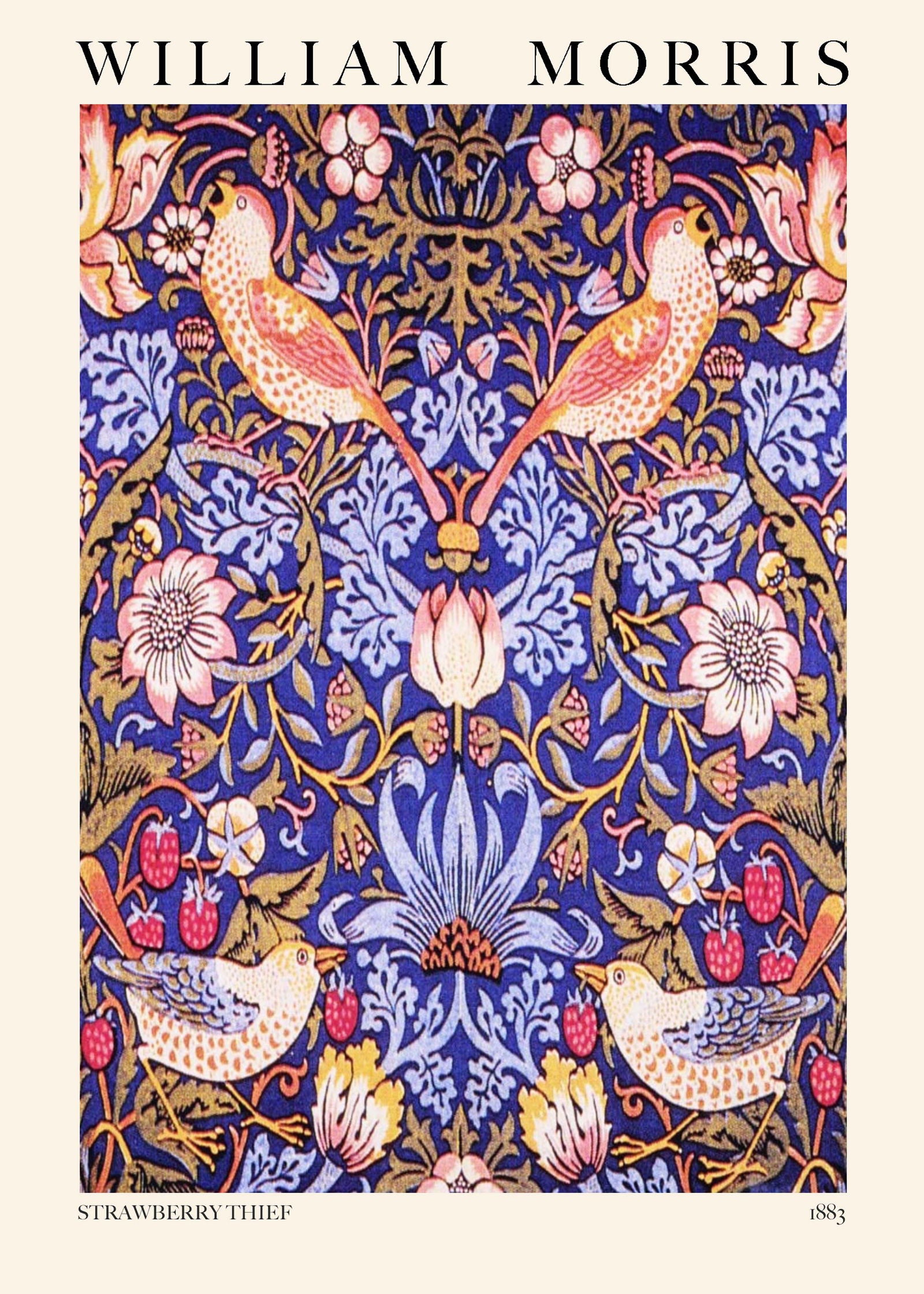 William Morris - Strawberry Thief Poster - Hakyarts