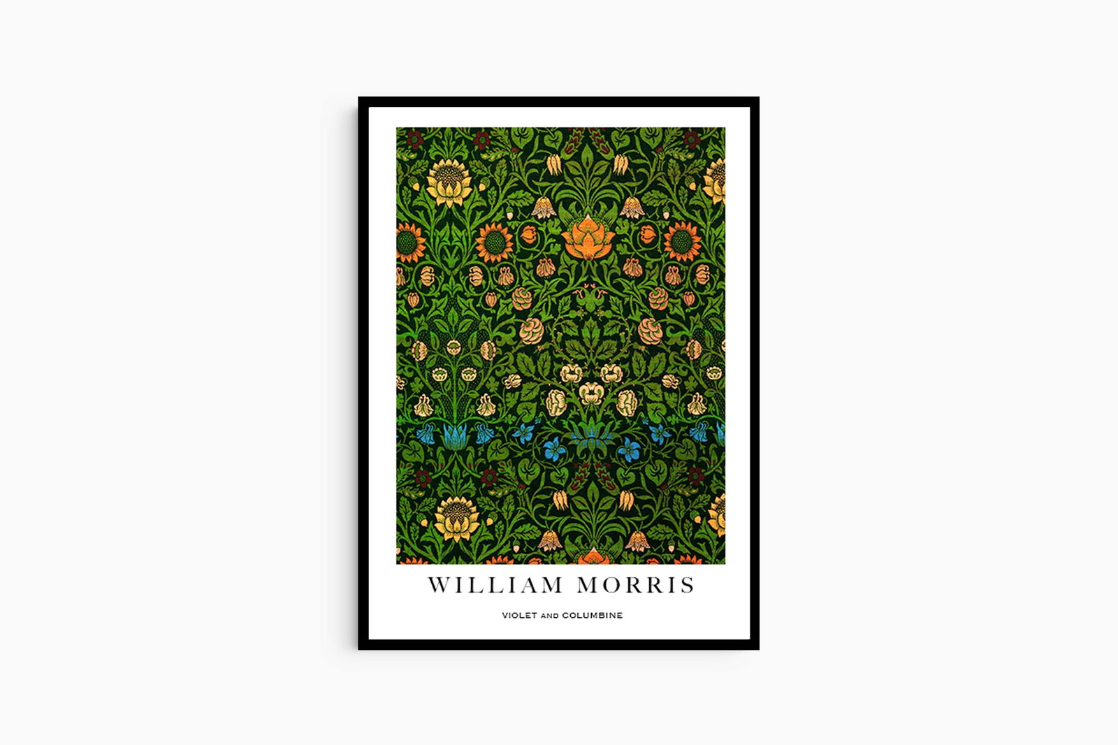 William Morris - Violet and Columbine Poster - Hakyarts