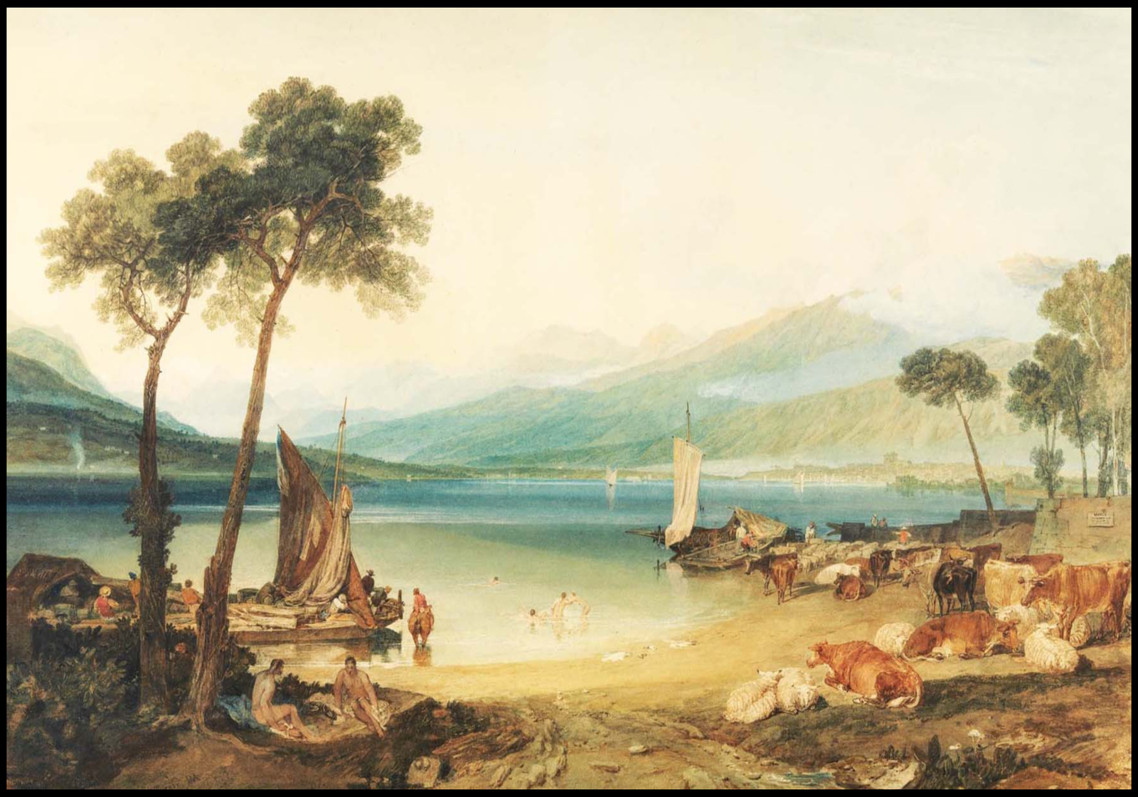 William Turner - Lake Geneva and Mount Blanc - Hakyarts