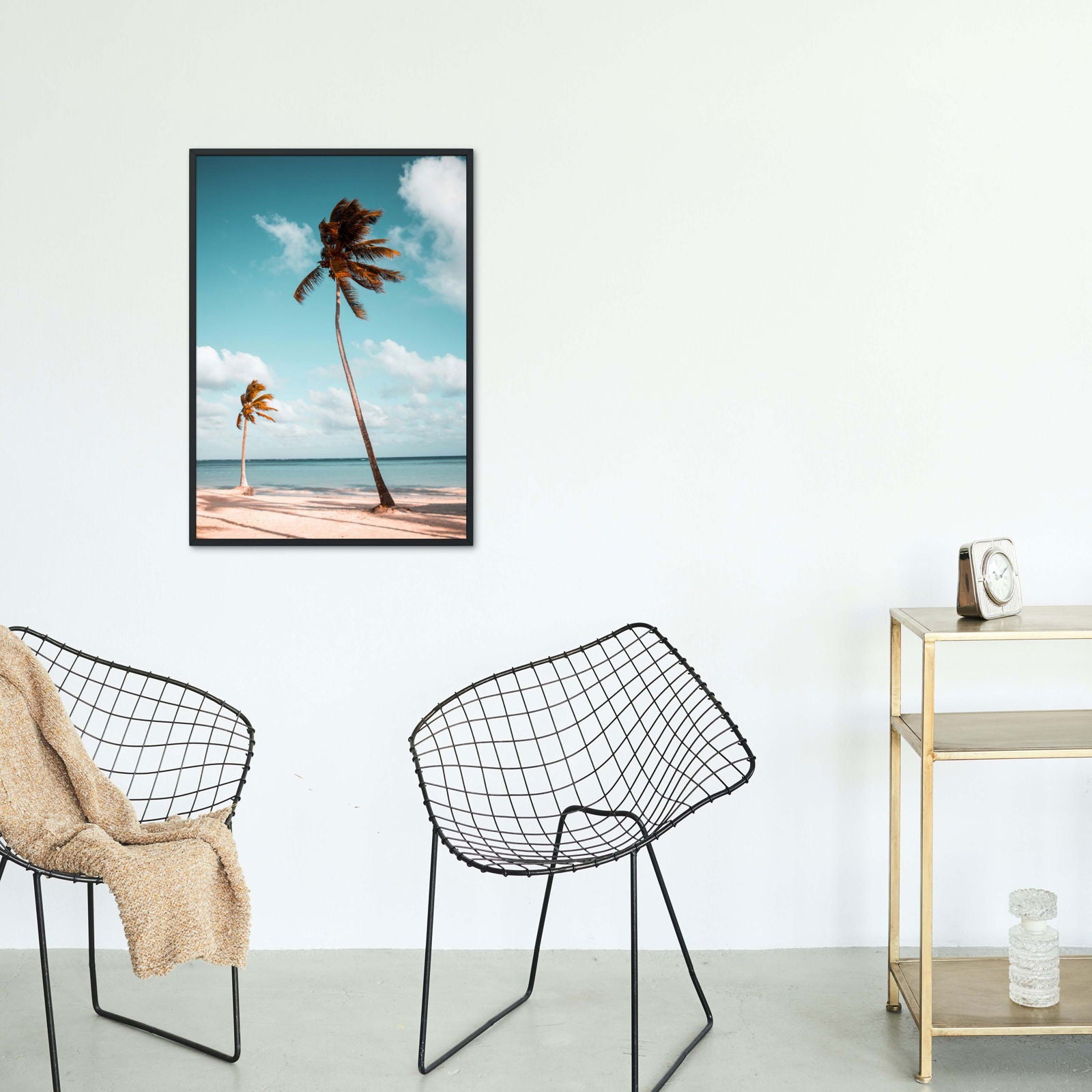 Windy Palm Beach Poster - Hakyarts