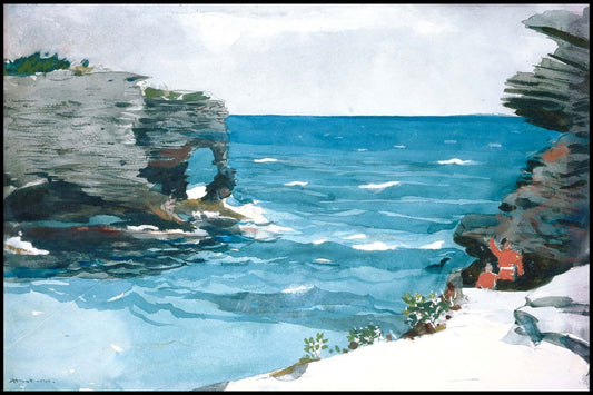 Winslow Homer - Rocky Shore - Hakyarts