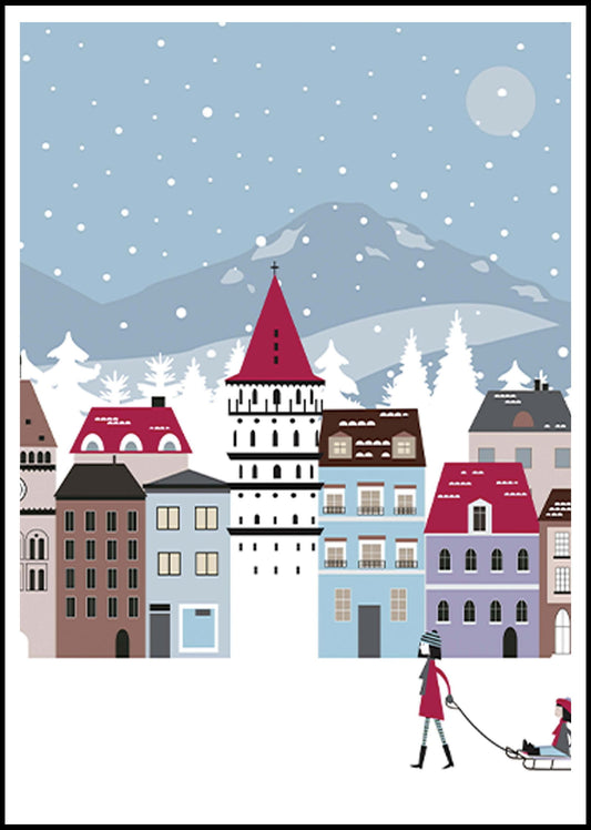 Winter City Poster - Hakyarts