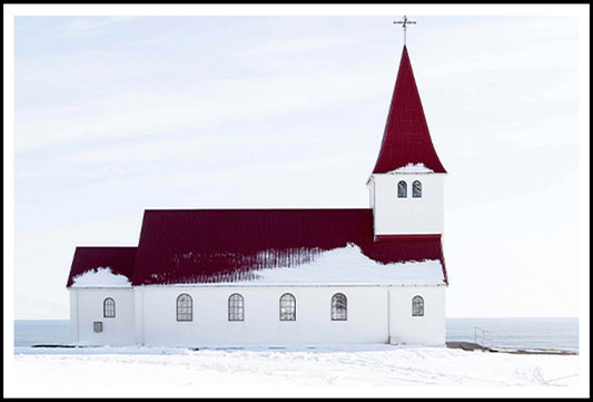 Winter Red House Poster - Hakyarts