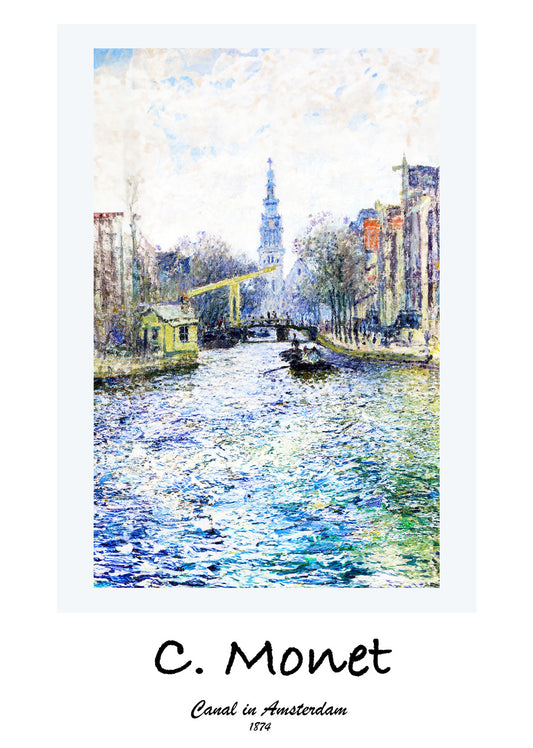 Canal in Amsterdam Poster