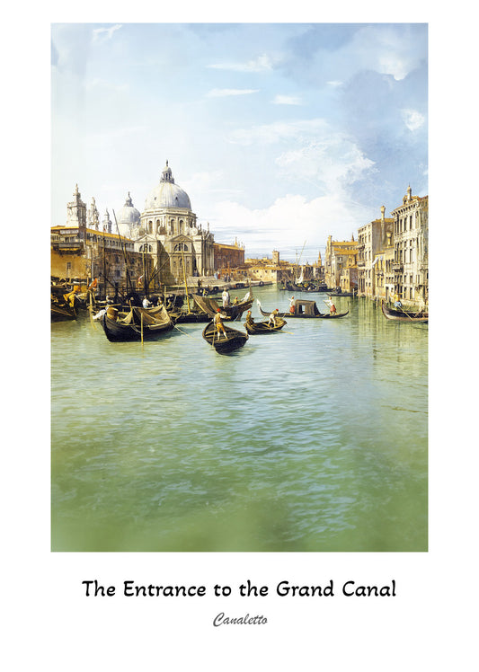 The Entrance To The Grand Canal Venice Poster