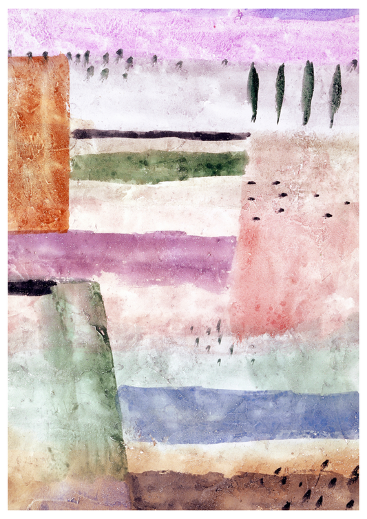 Paul Klee  - Landscape with Poplars