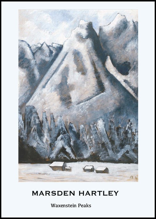 Marsden Hartley - Waxenstein Peaks Poster