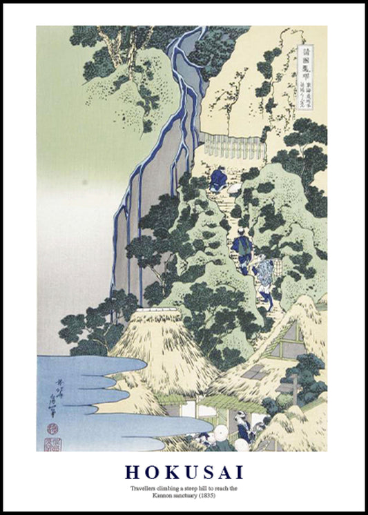 Katsushika Hokusai - Travellers Poster