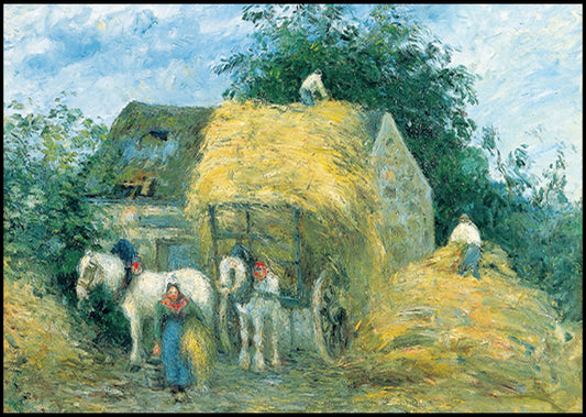 Camille Pissarro - The Hay Cart, Montfoucault