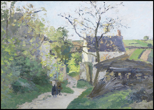 Camille Pissarro -  Le Grand Noyer à l'Hermitage
