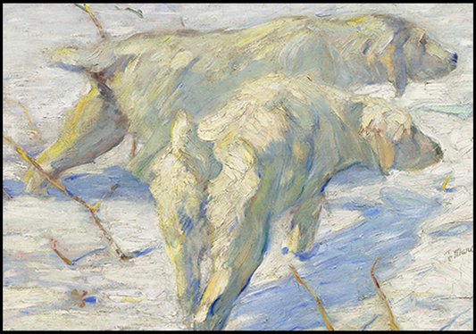 Franz Marc - Dog Lying in the Snow