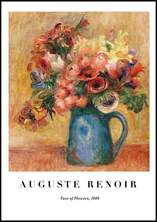 Auguste Renoir - Vase of Flowers Poster