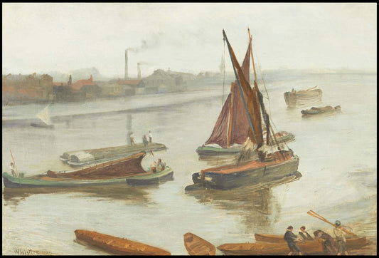 James McNeill Whistler - Grey and Silver: Old Battersea Reach