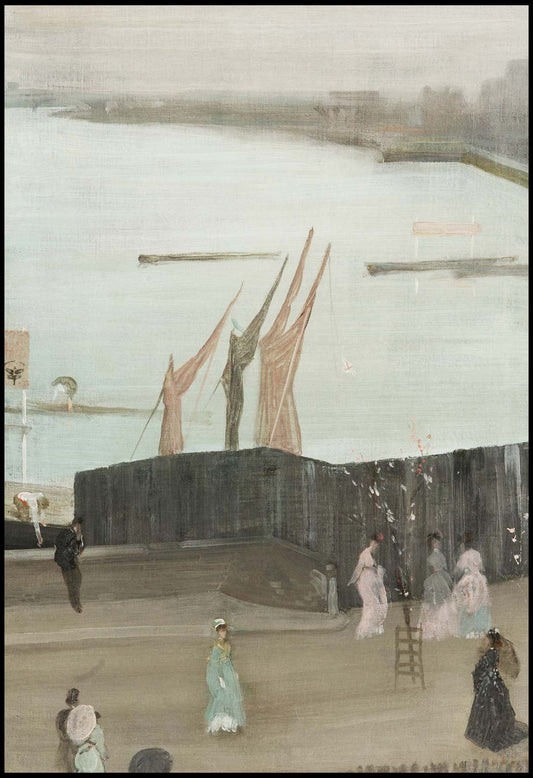 James McNeill Whistler - Variations in Pink and Grey: Chelsea