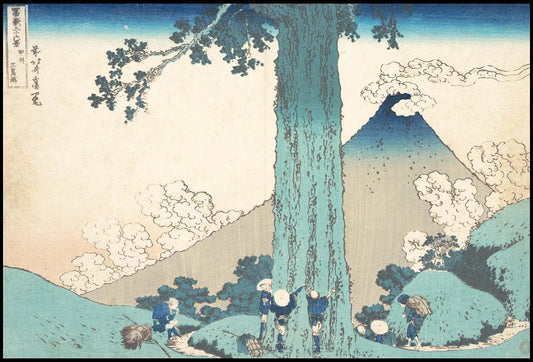 Katsushika Hokusai - Mishima Pass in Kai Province